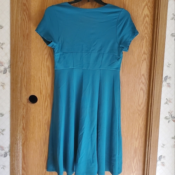 Torrid aqua ponte skater mini dress short sleeve size 10 - Picture 11 of 14